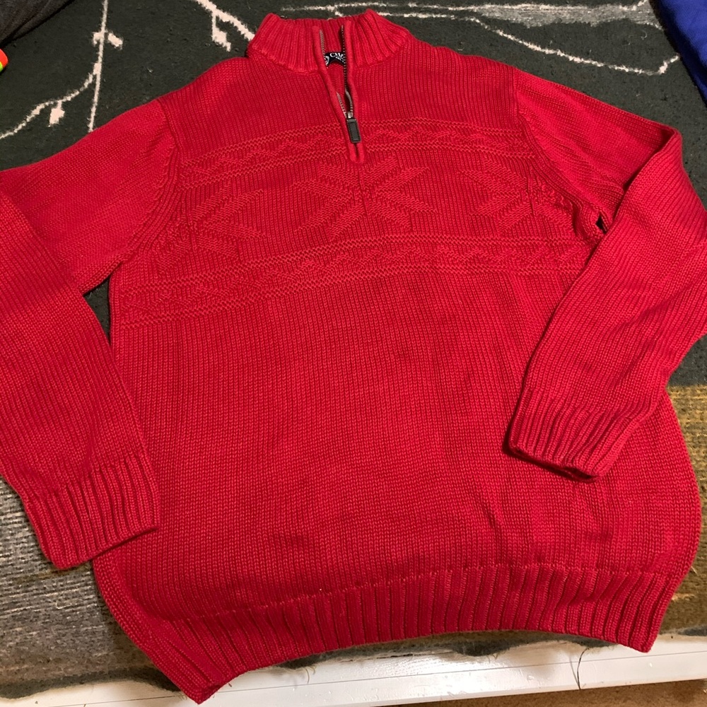 Red sweater